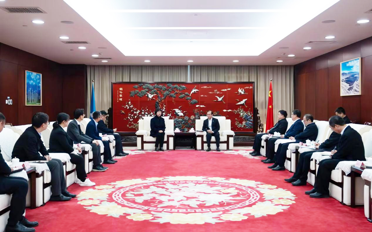 云顶集团股份董事长高玲造访中国华电董事长江毅